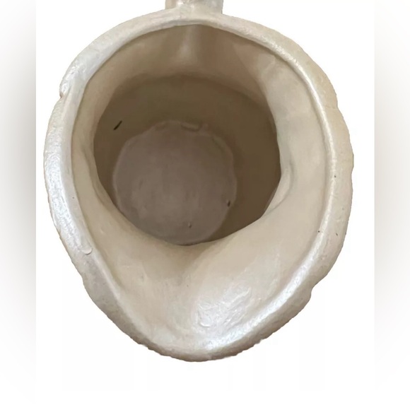 Vtg Pitcher With Bowl Ceramic Mushroom Log Stump Acorn Oak Leaves witchy cottage - Picture 7 of 16